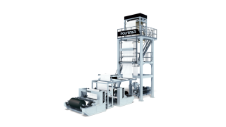 PE film roll recycling machine